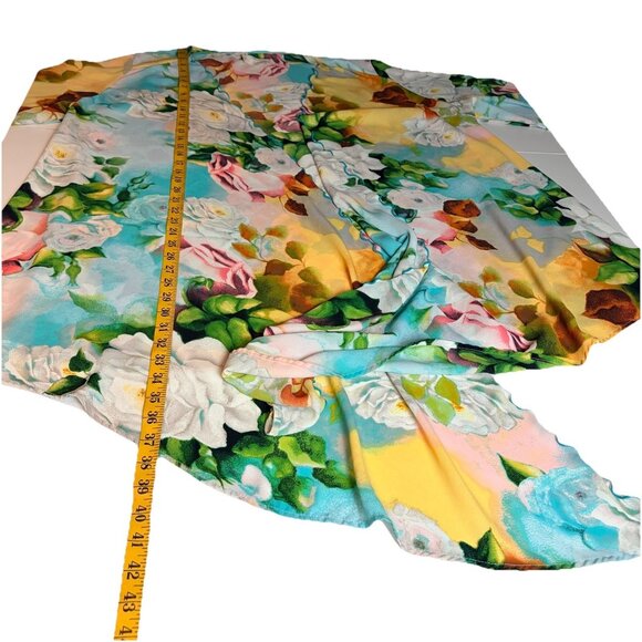 Seven 7 Melissa McCarthy Womens Kimono Floral Flowy Open Boho Hippie Sz 2X - Picture 8 of 9